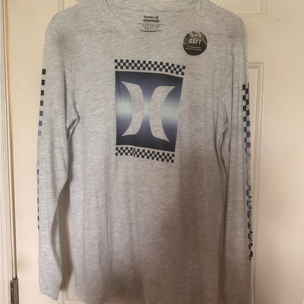 Hurley Men's Gray Long Sleeve Shirt